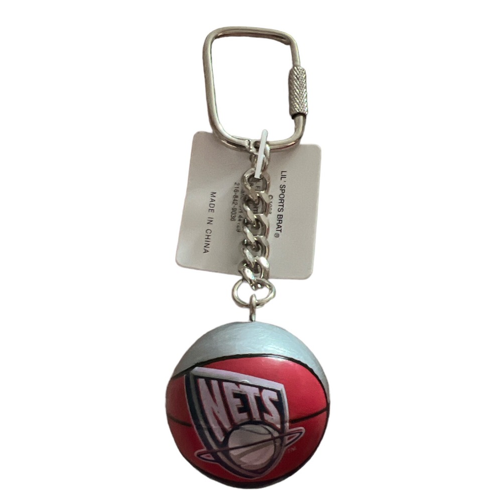 Vintage 80s NBA Basketball New Jersey Nets Lil' Sports Brat Keychain